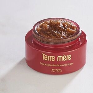 Terre Mère Dual Action Bamboo Açai Scrub — Pink Exfoliant